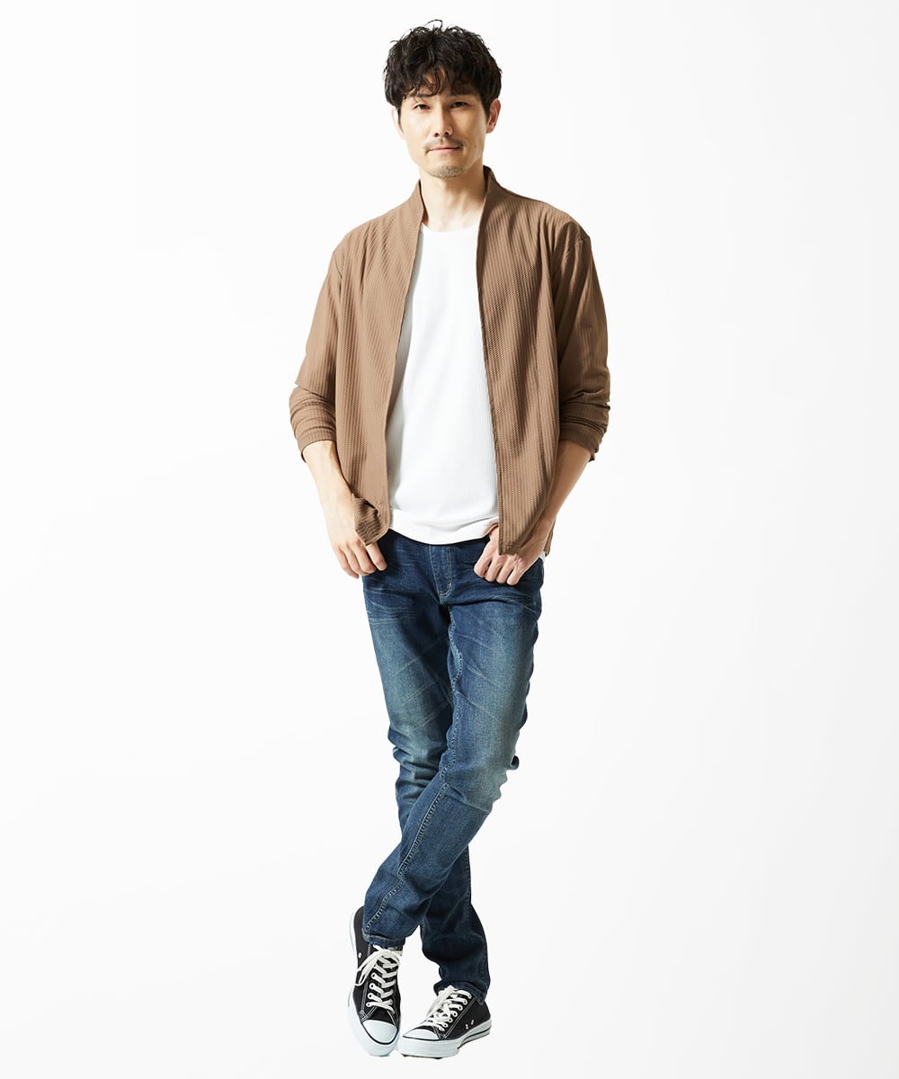 MKLAF12130 MK MICHEL KLEIN HOMME(MKミッシェルクランオム) ヴィンテージストレッチデニム ブルー