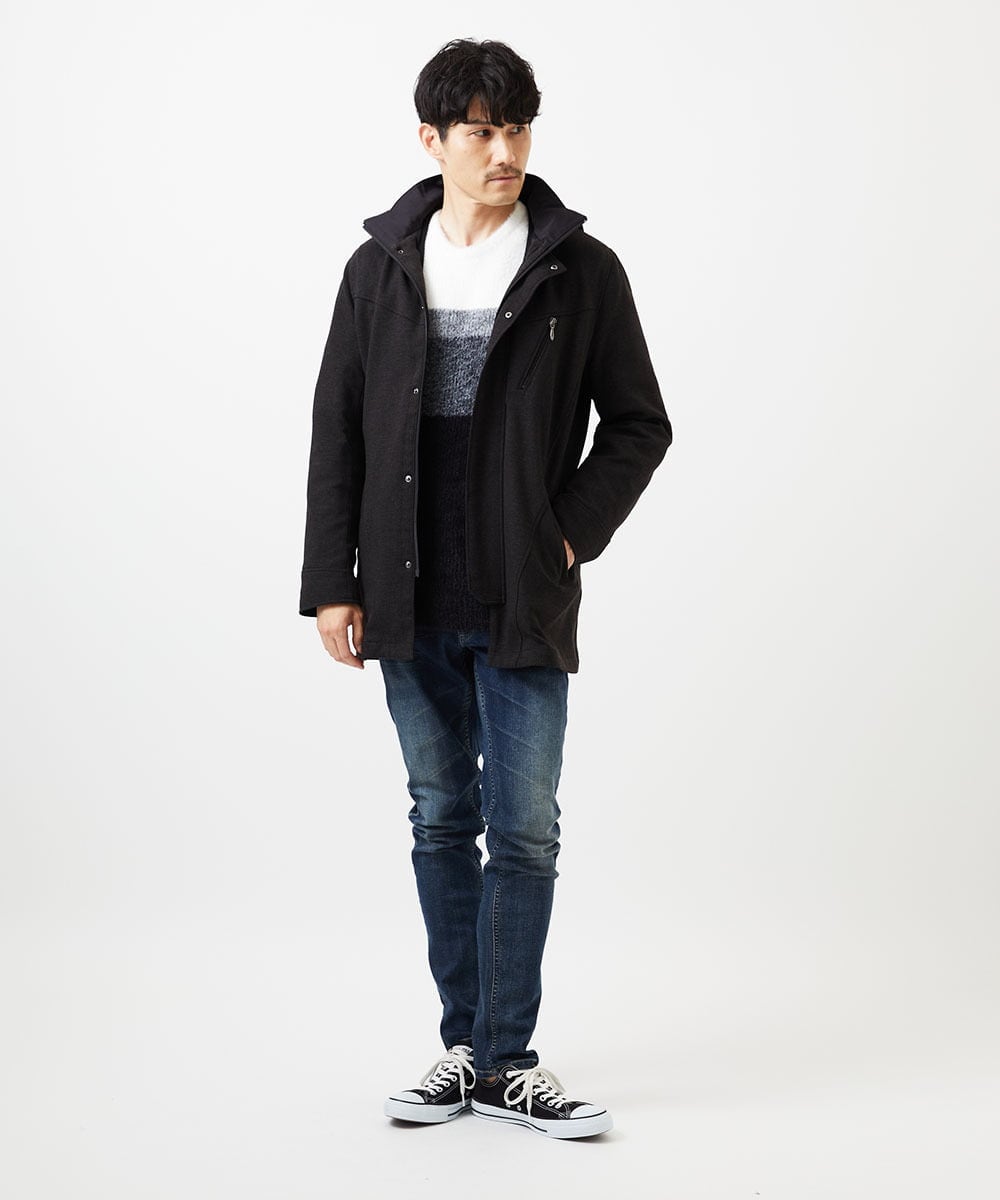MKLAF12130 MK MICHEL KLEIN HOMME(MKミッシェルクランオム) 【４サイズ展開／ストレッチ】ビンテージストレッチデニム ブルー