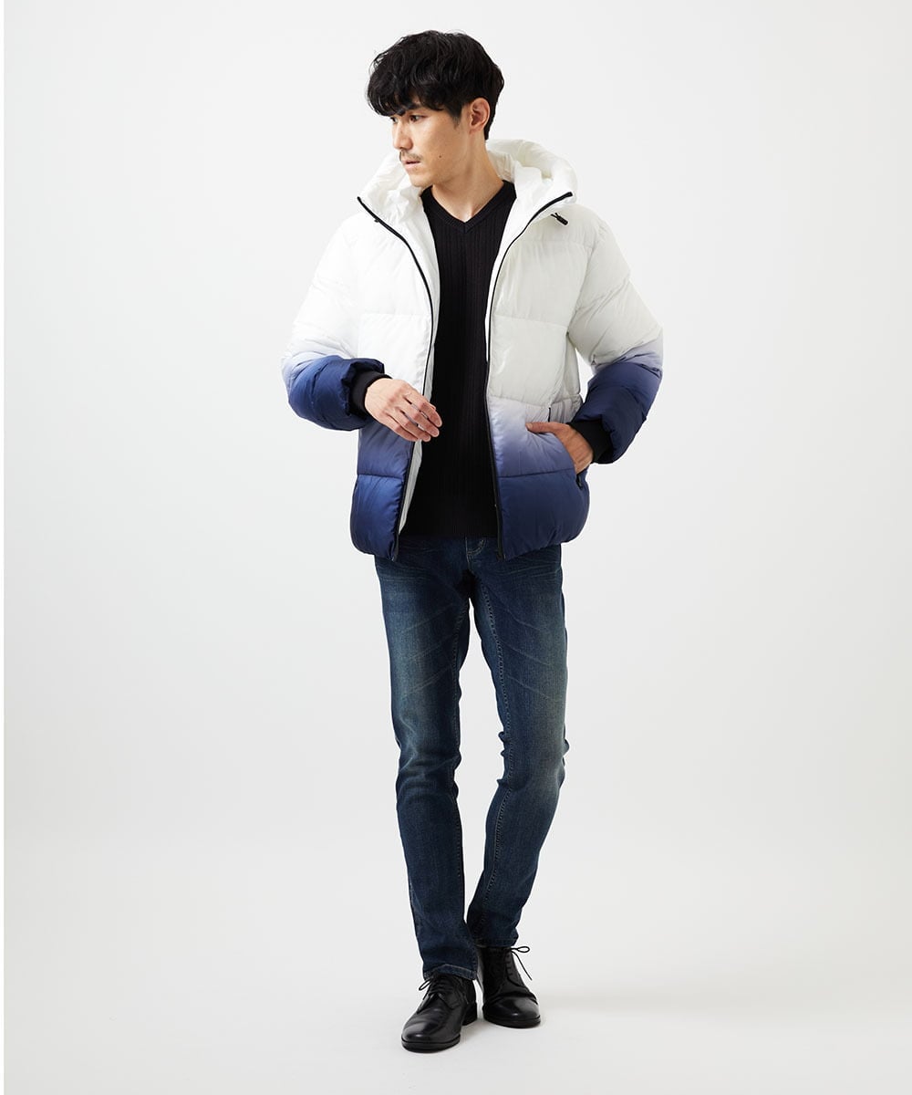 MKLAF12130 MK MICHEL KLEIN HOMME(MKミッシェルクランオム) 【４サイズ展開／ストレッチ】ビンテージストレッチデニム ブルー