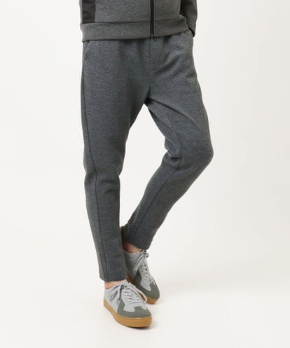 MKLAF13090 MK MICHEL KLEIN HOMME 【セットアップ対応】ダイヤモンドフクレ ジョガーパンツ