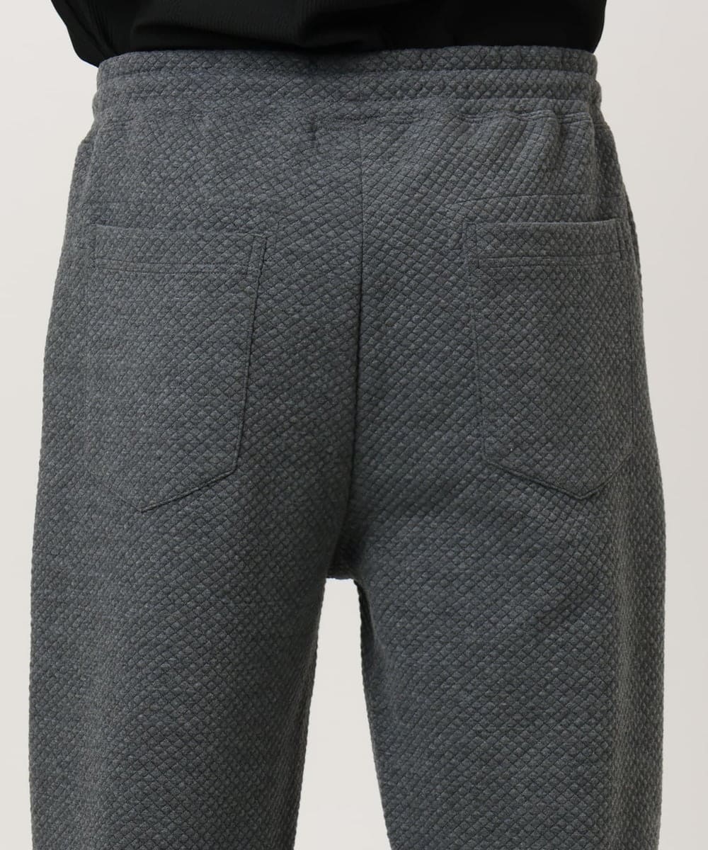 MKLAF13090 MK MICHEL KLEIN HOMME(MKミッシェルクランオム) 【セットアップ対応】ダイヤモンドフクレ ジョガーパンツ グレー