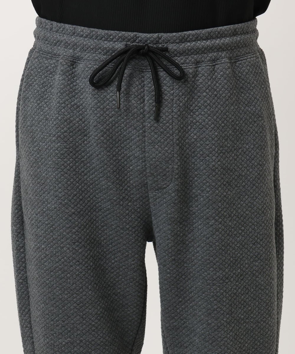 MKLAF13090 MK MICHEL KLEIN HOMME(MKミッシェルクランオム) 【セットアップ対応】ダイヤモンドフクレ ジョガーパンツ グレー
