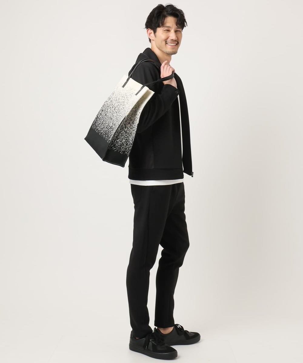 MKLAF13090 MK MICHEL KLEIN HOMME(MKミッシェルクランオム) 【セットアップ対応】ダイヤモンドフクレ ジョガーパンツ ブラック
