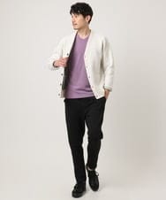 MKLAF13090 MK MICHEL KLEIN HOMME(MKミッシェルクランオム) 【セットアップ対応】ダイヤモンドフクレ ジョガーパンツ ブラック