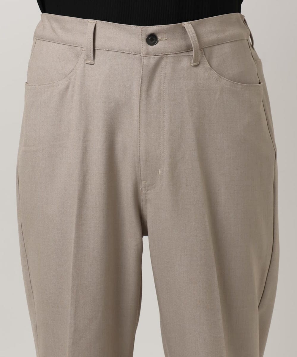 MKLAF14120 MK MICHEL KLEIN HOMME(MKミッシェルクランオム) ストレッチワイドスラックス アイボリー