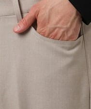 MKLAF14120 MK MICHEL KLEIN HOMME(MKミッシェルクランオム) ストレッチワイドスラックス アイボリー