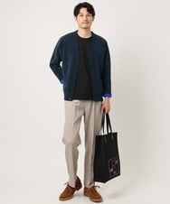 MKLAF14120 MK MICHEL KLEIN HOMME(MKミッシェルクランオム) ストレッチワイドスラックス アイボリー