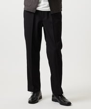 MKLAF14120 MK MICHEL KLEIN HOMME(MKミッシェルクランオム) ストレッチワイドスラックス ブラック