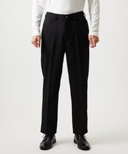 MKLAF14120 MK MICHEL KLEIN HOMME(MKミッシェルクランオム) ストレッチワイドスラックス ブラック