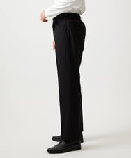 MKLAF14120 MK MICHEL KLEIN HOMME(MKミッシェルクランオム) ストレッチワイドスラックス ブラック