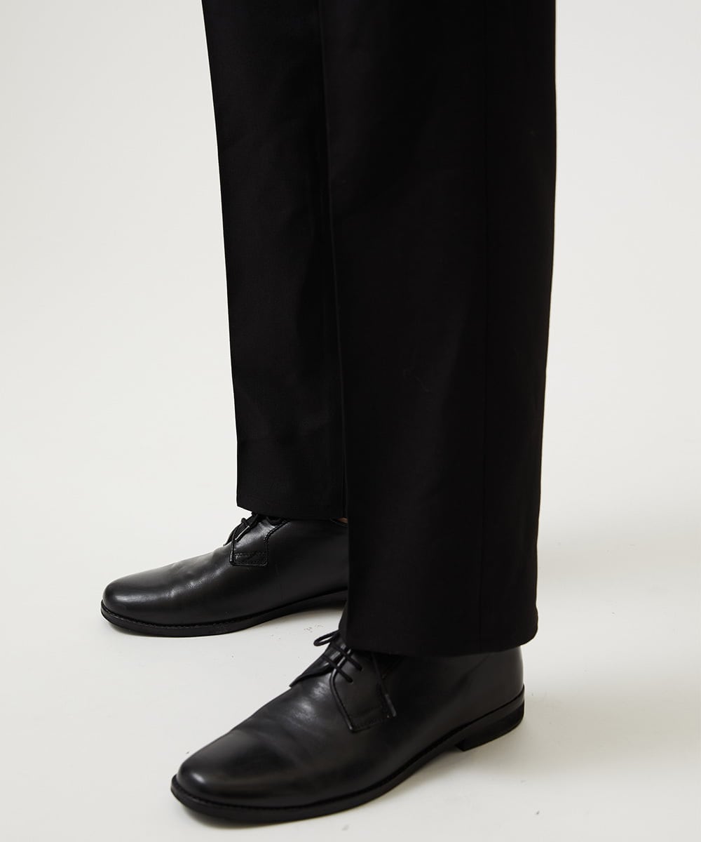 MKLAF14120 MK MICHEL KLEIN HOMME(MKミッシェルクランオム) ストレッチワイドスラックス ブラック