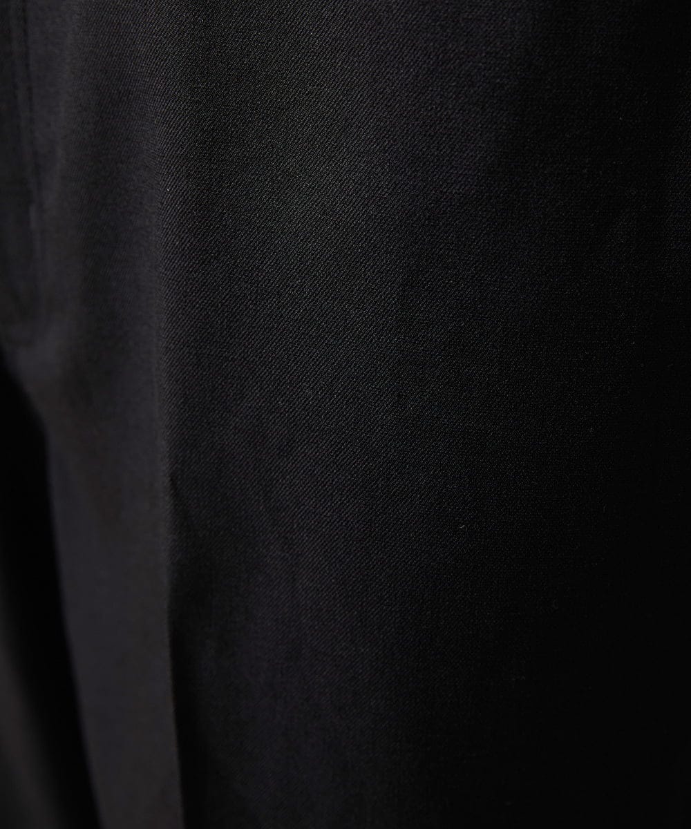 MKLAF14120 MK MICHEL KLEIN HOMME(MKミッシェルクランオム) ストレッチワイドスラックス ブラック