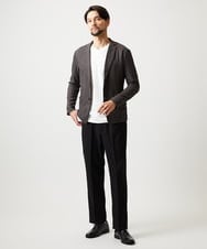 MKLAF14120 MK MICHEL KLEIN HOMME(MKミッシェルクランオム) ストレッチワイドスラックス ブラック