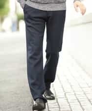 MKLAJ55095 MK MICHEL KLEIN HOMME(MKミッシェルクランオム) パンツ／ツイーディへリンボン ネイビー