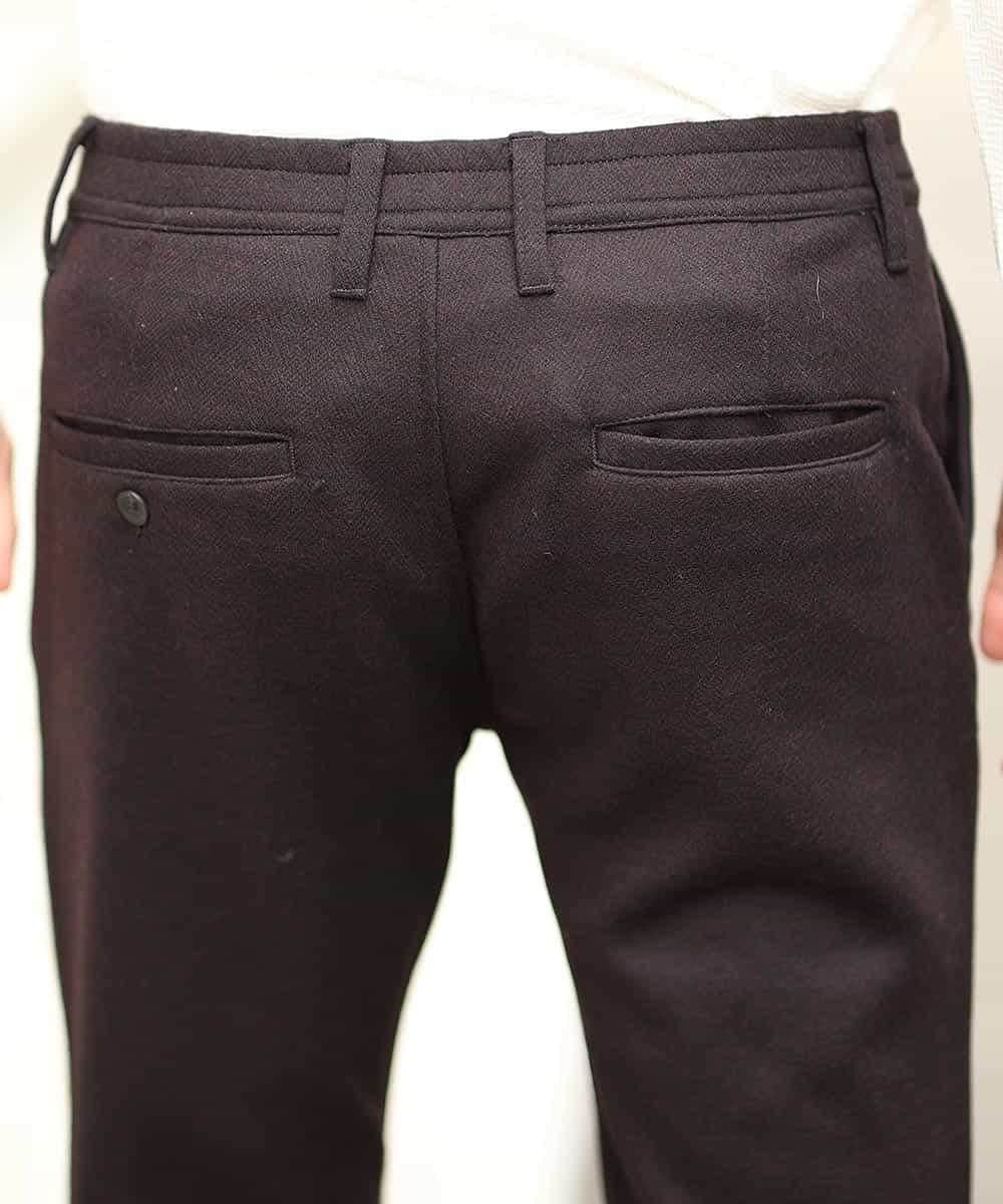 MKLAJ55095 MK MICHEL KLEIN HOMME(MKミッシェルクランオム) パンツ／ツイーディへリンボン パープル