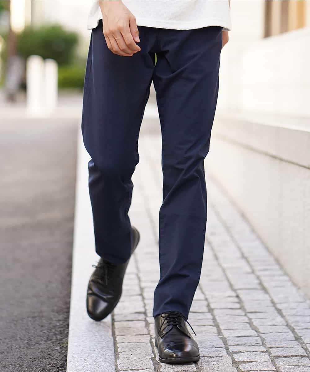 MKLAL60095 MK MICHEL KLEIN HOMME(MKミッシェルクランオム) パンツ（ライト２WAYストレッチ） ネイビー