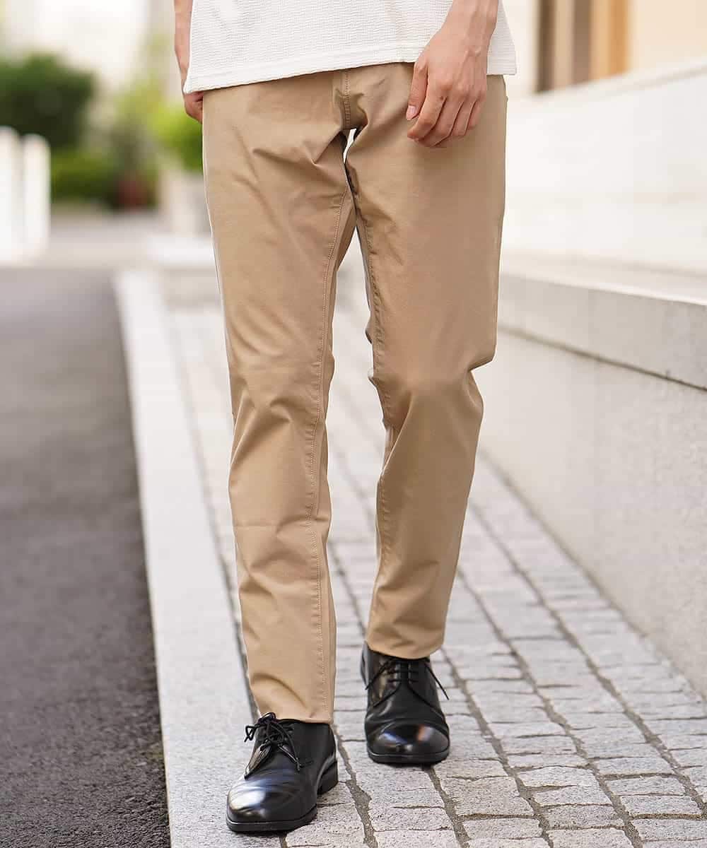 MKLAL60095 MK MICHEL KLEIN HOMME(MKミッシェルクランオム) パンツ（ライト２WAYストレッチ） ベージュ