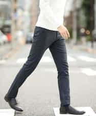 MKLAL72130 MK MICHEL KLEIN HOMME(MKミッシェルクランオム) パンツ／ソフトサーモへリンボン ネイビー