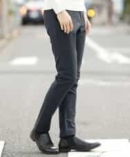 MKLAL72130 MK MICHEL KLEIN HOMME(MKミッシェルクランオム) パンツ／ソフトサーモへリンボン ネイビー