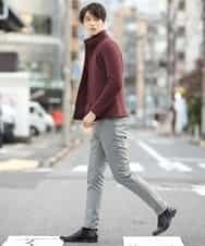 MKLAL72130 MK MICHEL KLEIN HOMME(MKミッシェルクランオム) パンツ／ソフトサーモへリンボン グレー