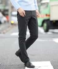 MKLAL72130 MK MICHEL KLEIN HOMME(MKミッシェルクランオム) パンツ／ソフトサーモへリンボン ダークグレー