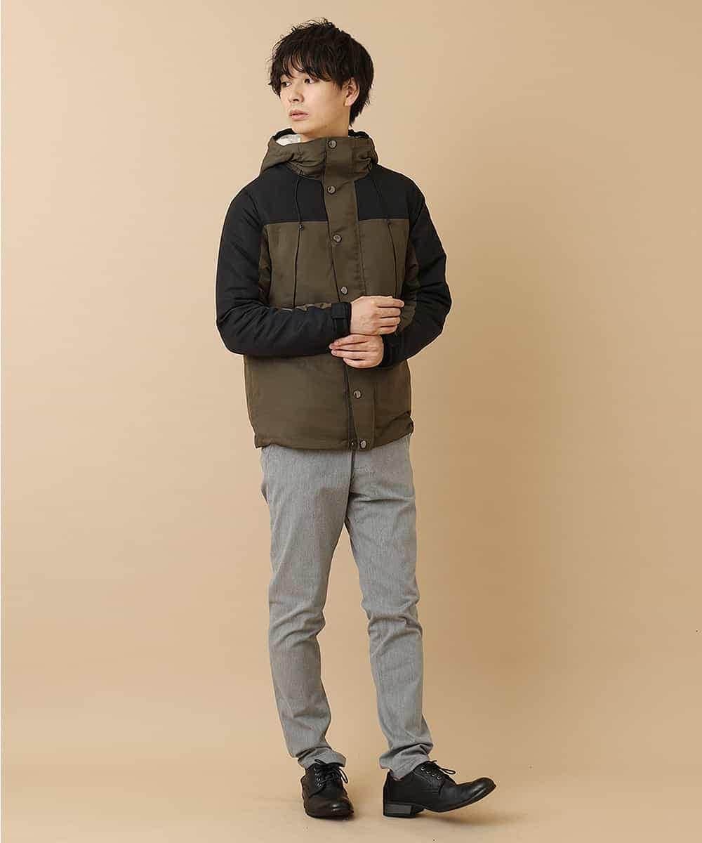 MKLAM65130 MK MICHEL KLEIN HOMME(MKミッシェルクランオム) ソフトサーモサテンストレッチ グレー