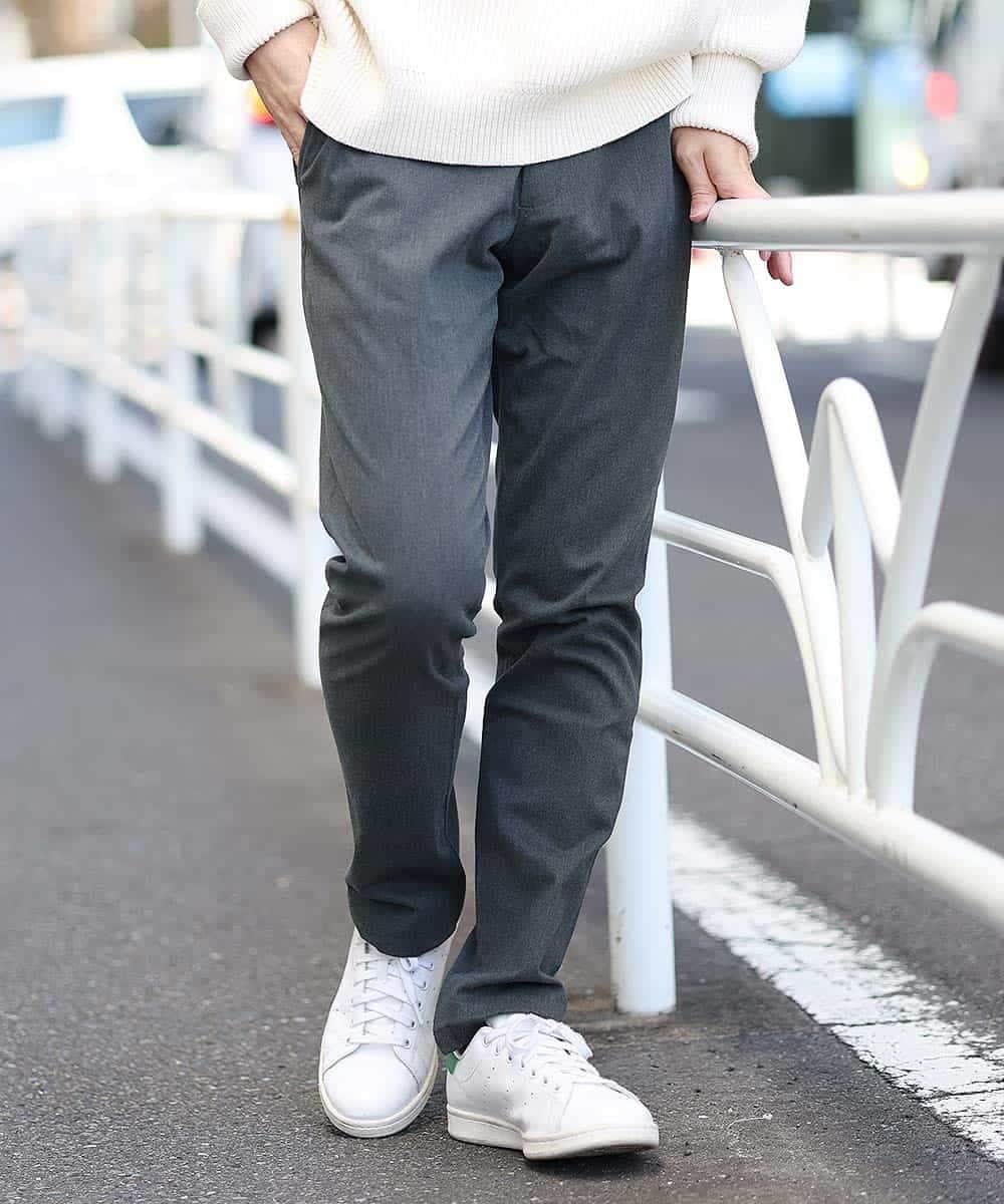 MKLAM65130 MK MICHEL KLEIN HOMME(MKミッシェルクランオム) ソフトサーモサテンストレッチ ダークグレー