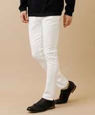 MKLAO41090 MK MICHEL KLEIN HOMME(MKミッシェルクランオム) パンツ／カツラギスキニ― ホワイト(90)