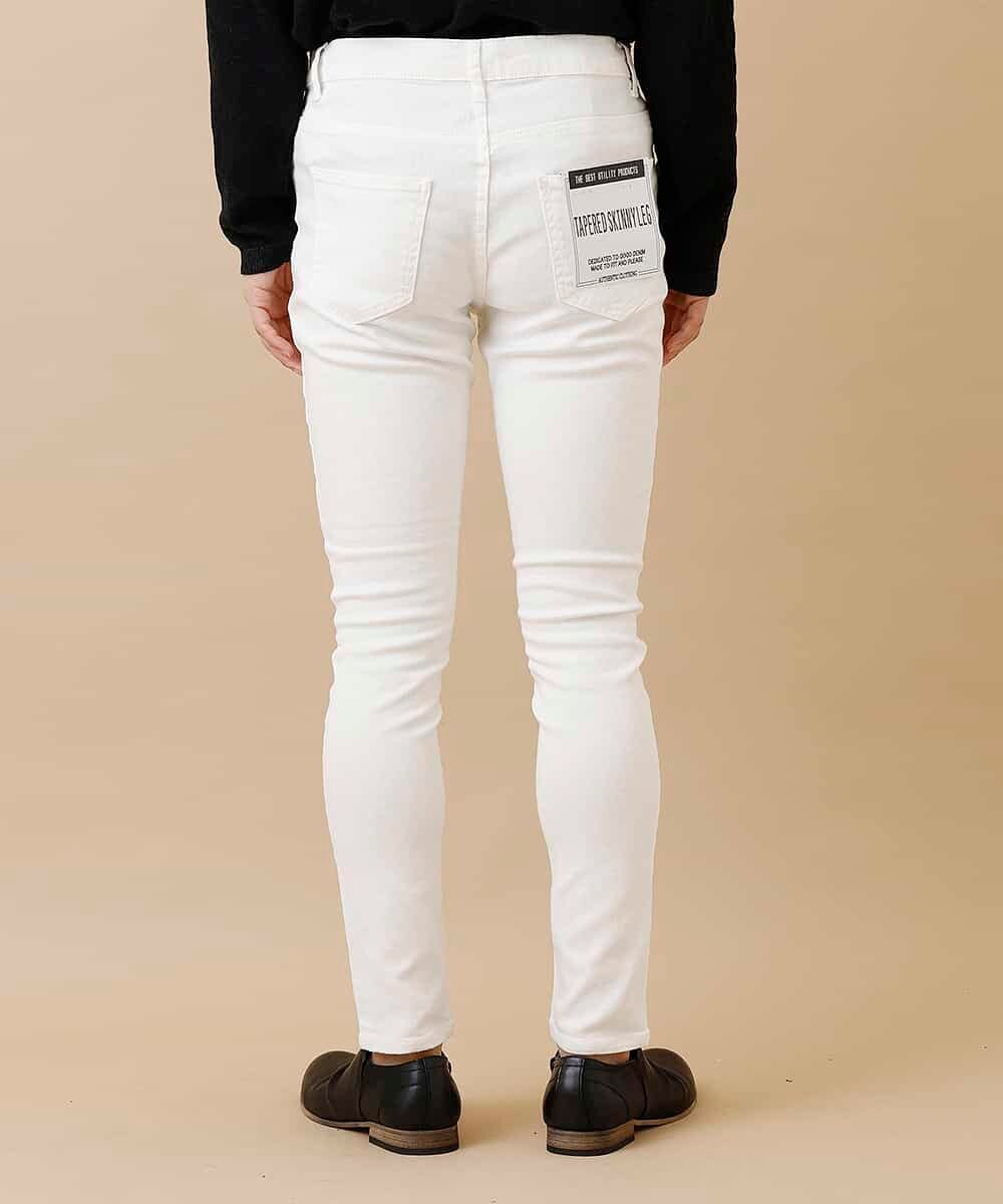 MKLAO41090 MK MICHEL KLEIN HOMME(MKミッシェルクランオム) パンツ／カツラギスキニ― ホワイト(90)