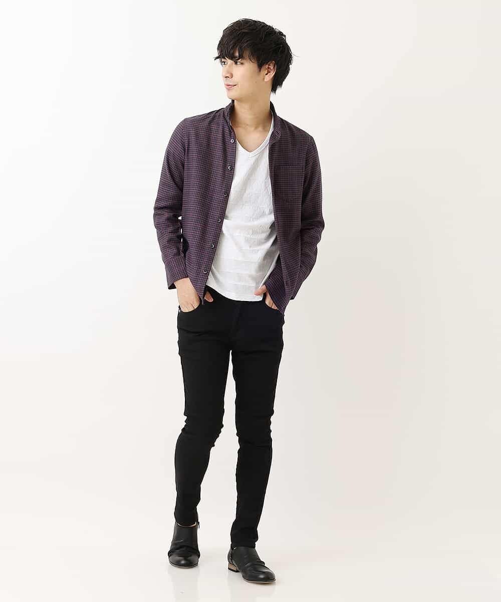 MKLAO41090 MK MICHEL KLEIN HOMME(MKミッシェルクランオム) パンツ／カツラギスキニ― ブラック(94)