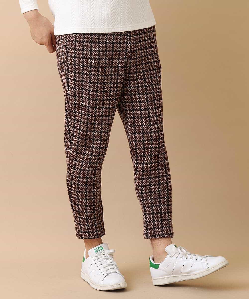 MKLAO43089 MK MICHEL KLEIN HOMME(MKミッシェルクランオム) 【ワンマイルウェア】ガンクラブフリースパンツ ブラウン