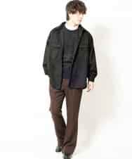 MKLAR28090 MK MICHEL KLEIN HOMME(MKミッシェルクランオム) 『ＮＥＷデザイン』TRキモウストレッチフレアボトム ブラウン