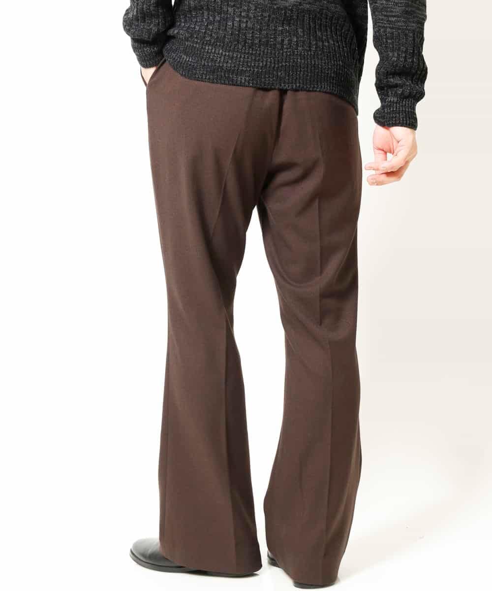 MKLAR28090 MK MICHEL KLEIN HOMME(MKミッシェルクランオム) 『ＮＥＷデザイン』TRキモウストレッチフレアボトム ブラウン