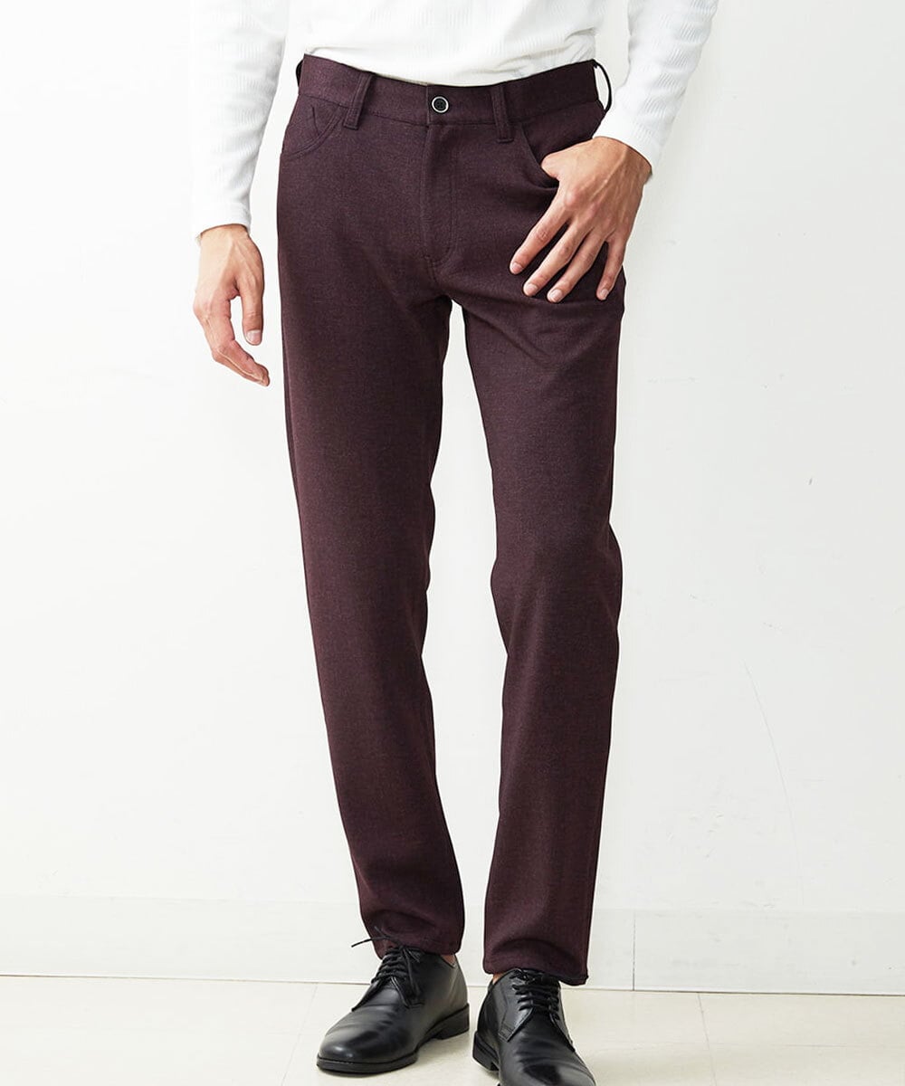 MKLAS55110 MK MICHEL KLEIN HOMME(MKミッシェルクランオム) イージースラックス パープル(77)