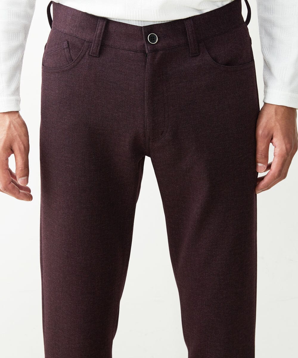 MKLAS55110 MK MICHEL KLEIN HOMME(MKミッシェルクランオム) イージースラックス パープル(77)
