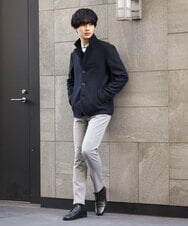 MKLAS61140 MK MICHEL KLEIN HOMME(MKミッシェルクランオム) サーモへリンボンパンツ グレー(92)