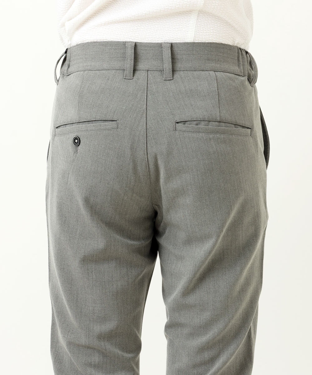 MKLAS61140 MK MICHEL KLEIN HOMME(MKミッシェルクランオム) サーモへリンボンパンツ グレー(92)