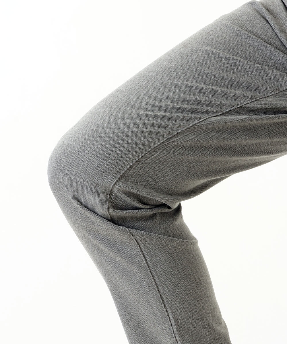 MKLAS61140 MK MICHEL KLEIN HOMME(MKミッシェルクランオム) サーモへリンボンパンツ グレー(92)