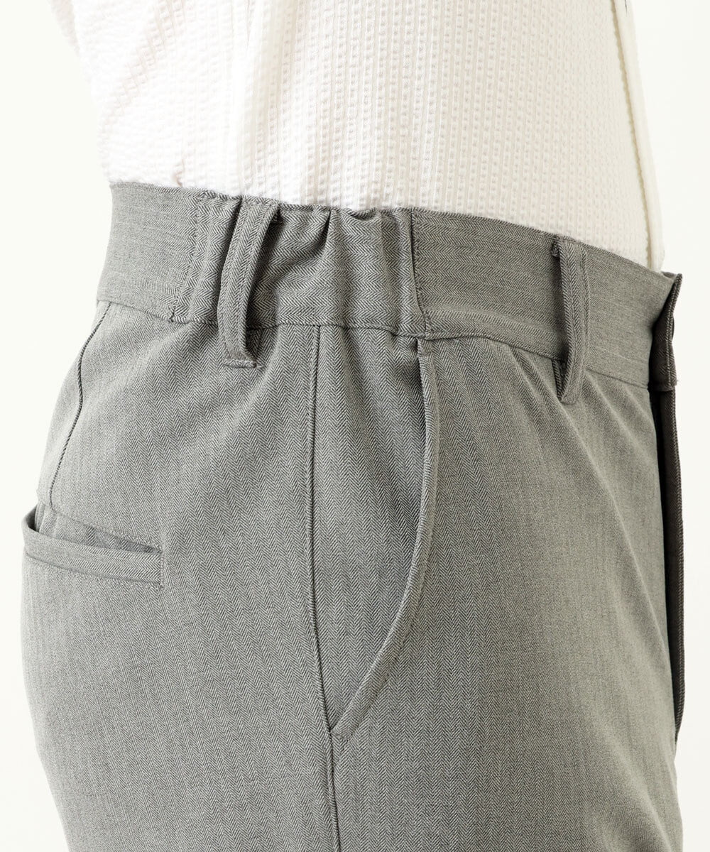 MKLAS61140 MK MICHEL KLEIN HOMME(MKミッシェルクランオム) サーモへリンボンパンツ グレー(92)