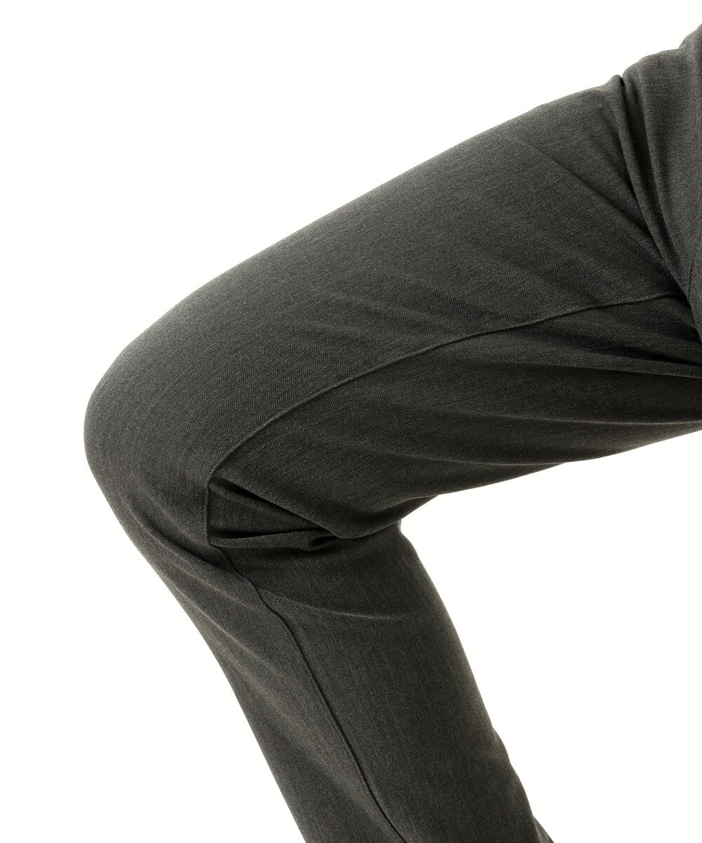 MKLAS61140 MK MICHEL KLEIN HOMME(MKミッシェルクランオム) サーモへリンボンパンツ ダークグレー(93)