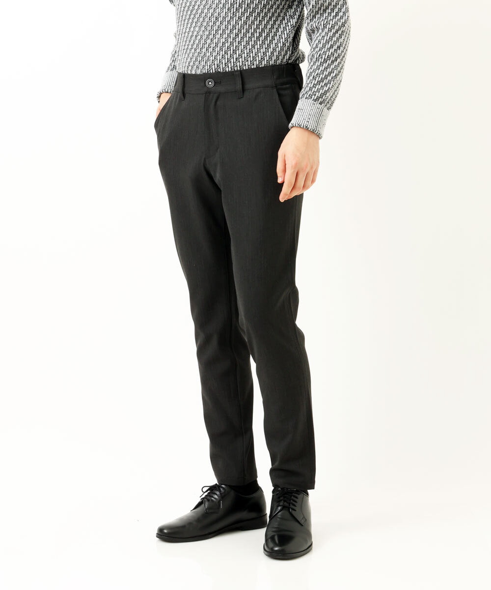 MKLAS61140 MK MICHEL KLEIN HOMME(MKミッシェルクランオム) サーモへリンボンパンツ ダークグレー(93)