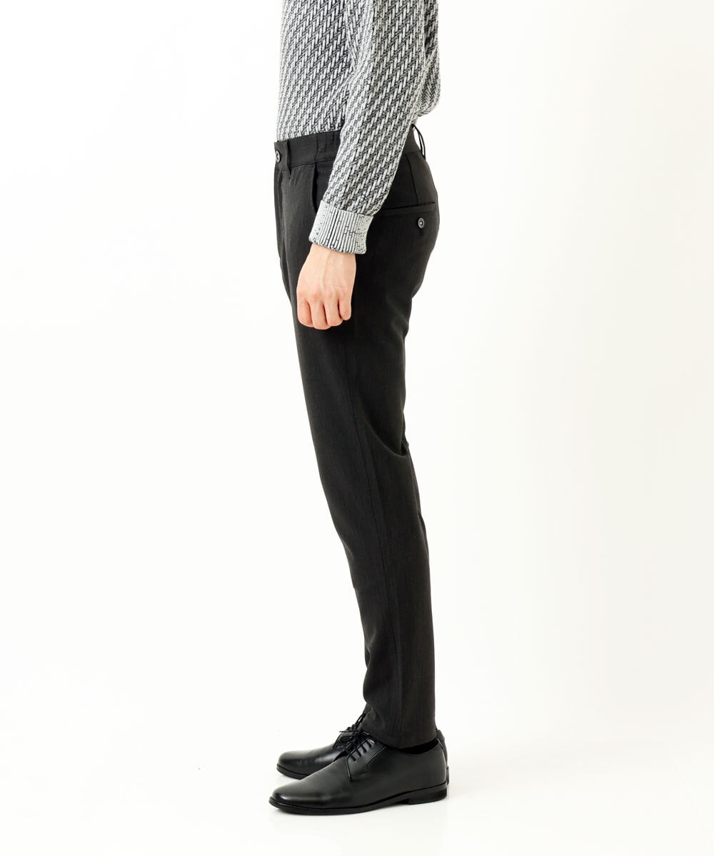 MKLAS61140 MK MICHEL KLEIN HOMME(MKミッシェルクランオム) サーモへリンボンパンツ ダークグレー(93)