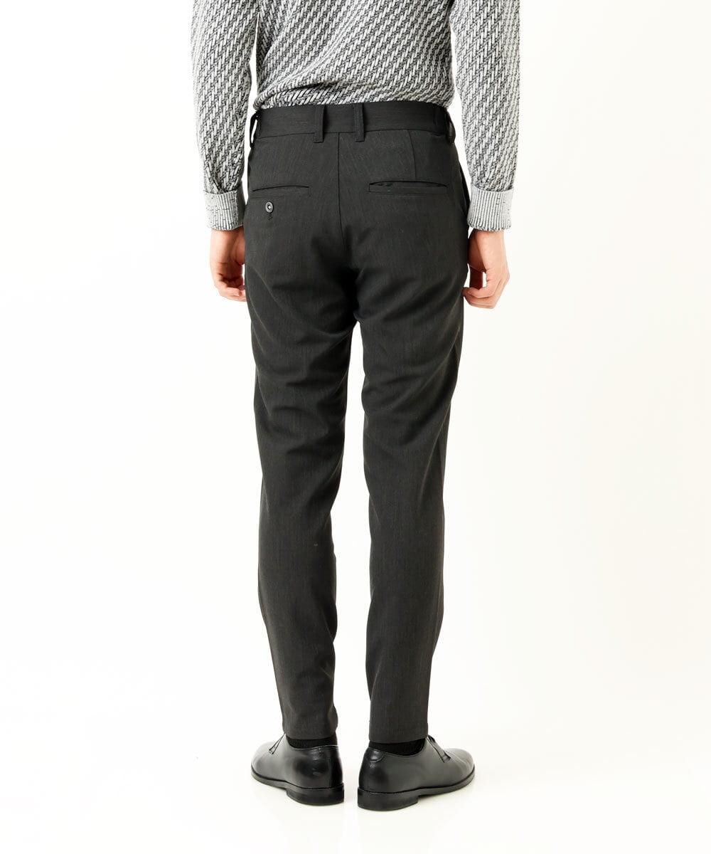 MKLAS61140 MK MICHEL KLEIN HOMME(MKミッシェルクランオム) サーモへリンボンパンツ ダークグレー(93)