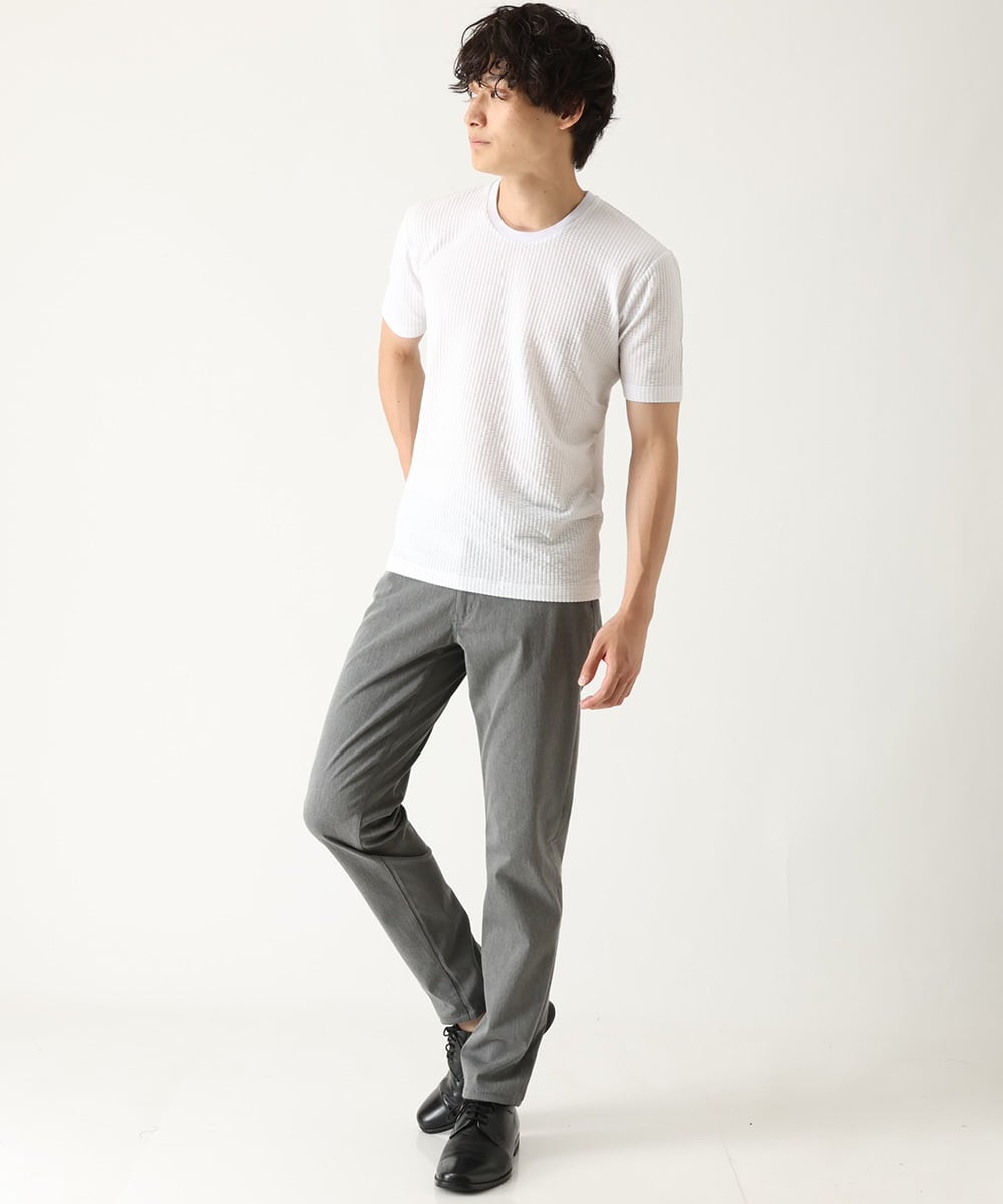 MKLAU04080 MK MICHEL KLEIN HOMME(MKミッシェルクランオム) スリムストレッチパンツ グレー