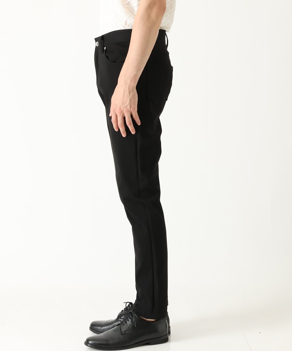 MKLAU04080 MK MICHEL KLEIN HOMME(MKミッシェルクランオム) スリムストレッチパンツ ブラック