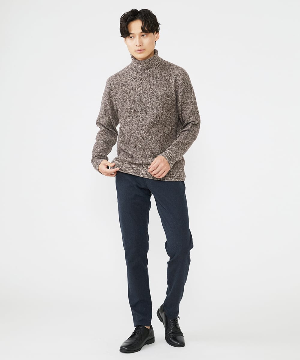 MKLAV09150 MK MICHEL KLEIN HOMME(MKミッシェルクランオム) ソフトサーモピケパンツ ネイビー(57)