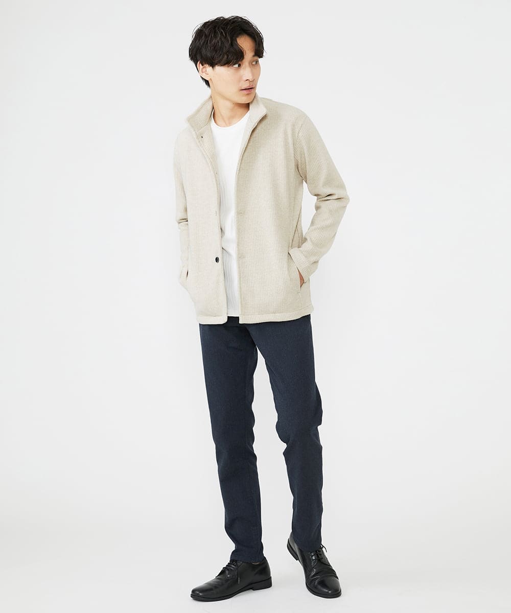 MKLAV09150 MK MICHEL KLEIN HOMME(MKミッシェルクランオム) ソフトサーモピケパンツ ネイビー(57)