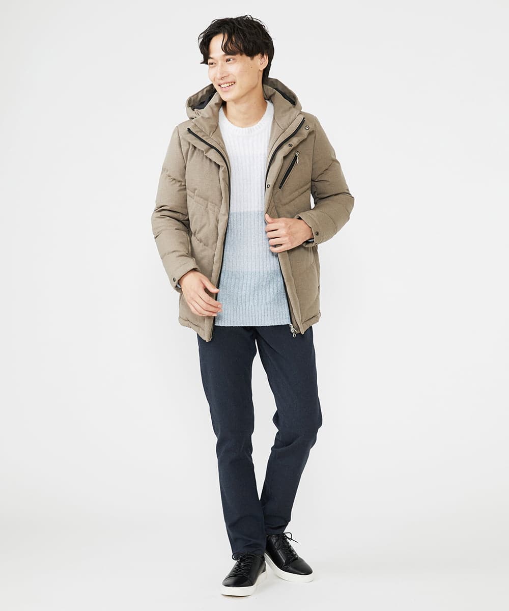 MKLAV09150 MK MICHEL KLEIN HOMME(MKミッシェルクランオム) ソフトサーモピケパンツ ネイビー(57)