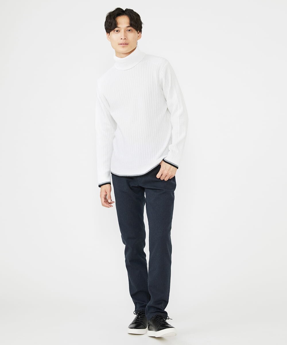 MKLAV09150 MK MICHEL KLEIN HOMME(MKミッシェルクランオム) ソフトサーモピケパンツ ネイビー(57)