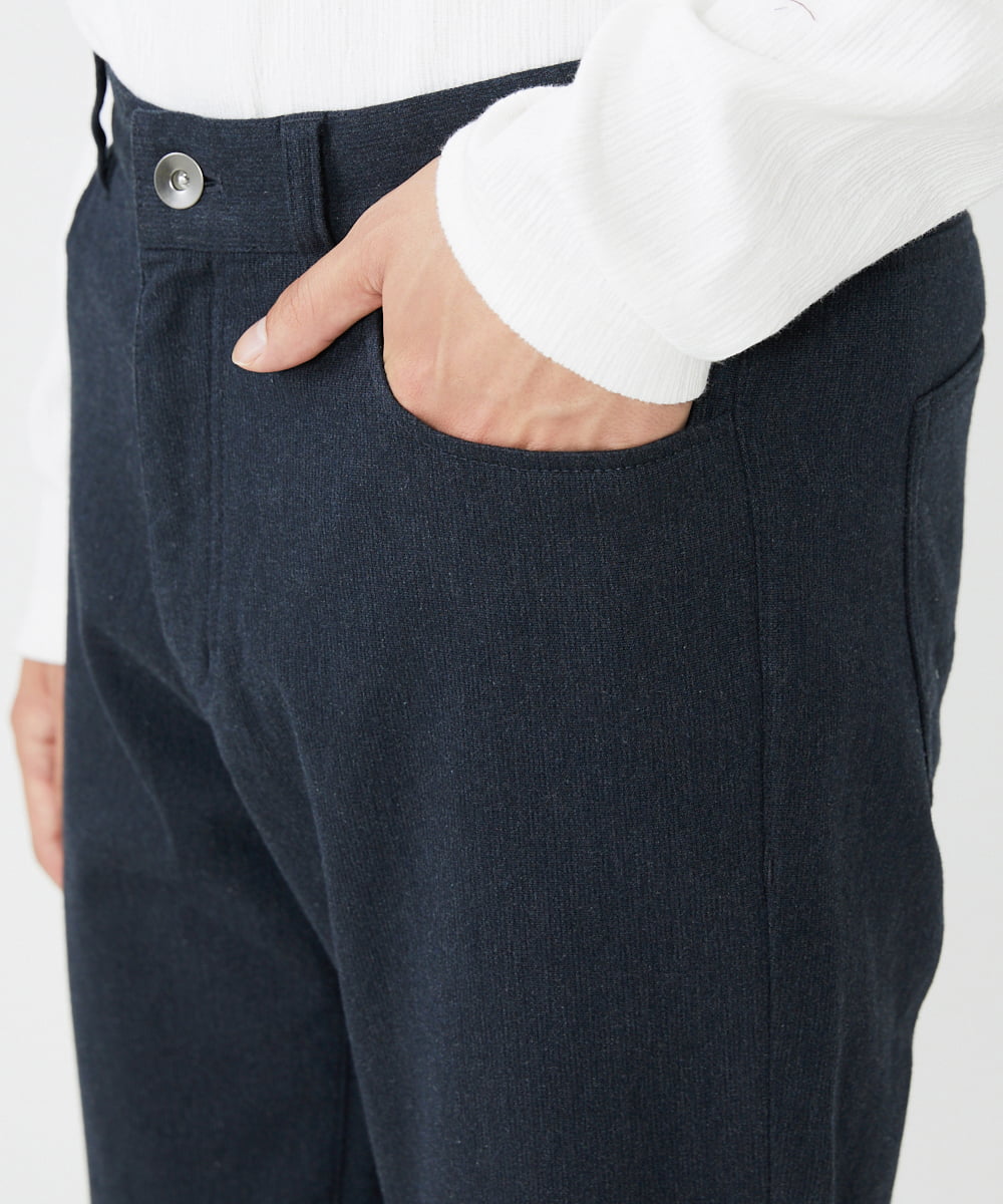 MKLAV09150 MK MICHEL KLEIN HOMME(MKミッシェルクランオム) ソフトサーモピケパンツ ネイビー(57)